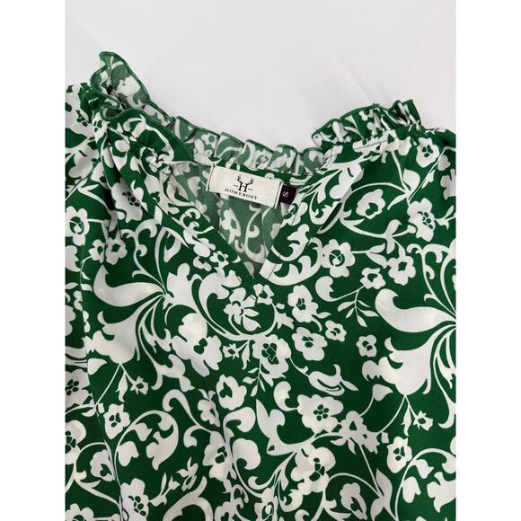 Homebody Floral Green Bodysuit Small - Picture 3 of 4